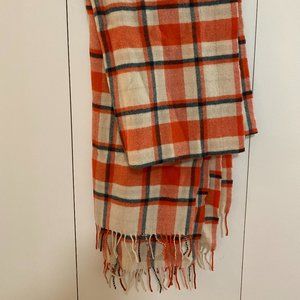 JCrew Plaid Wool Scarf